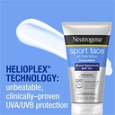 Neutrogena Sport Face Protector Solar Facial Libre Aceite Locion SPF70