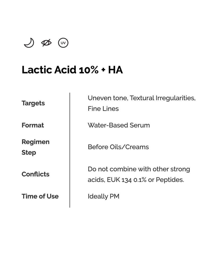 The Ordinary Lactic Acid 10% + HA 30ml