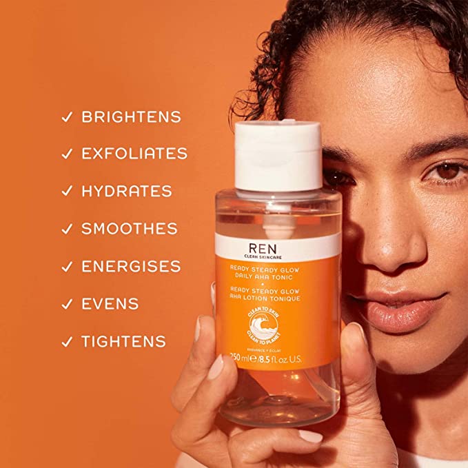 REN Ready Steady Glow AHA Tonic 50ml