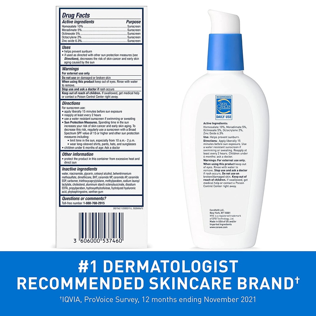 CeraVe AM Facial Moisturizing Lotion SPF 30 89ml