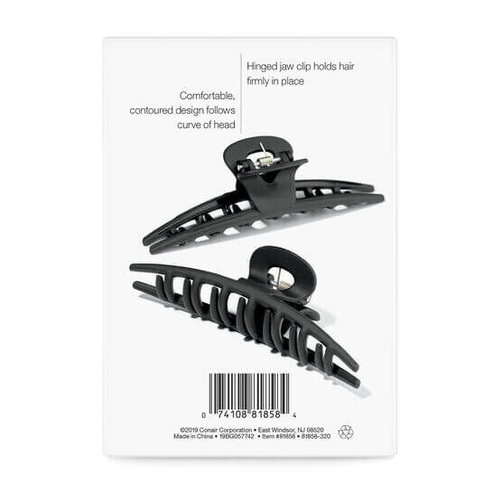 Leandro Limited Large Jaw Clips l Sujetadores Cabello 2 Piezas