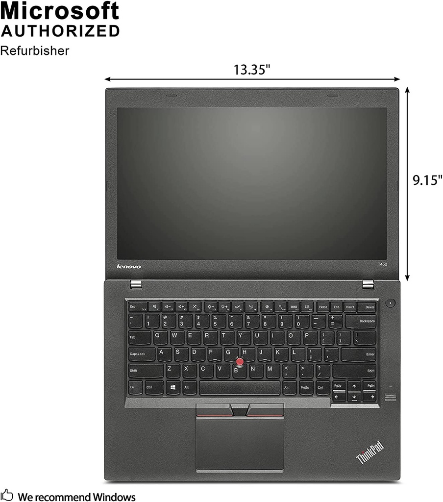 Refurbished Laptop Lenovo Thinkpad T450 i5-5300U 8GB RAM 256GB SSD