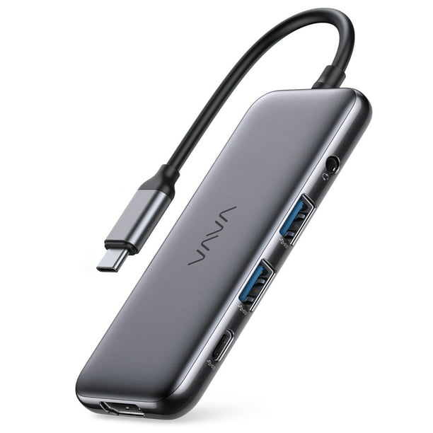 VAVA USB C Hub 8 en 1 4K HDMI, 3 USB, 2USB-C, Tarjeta SD