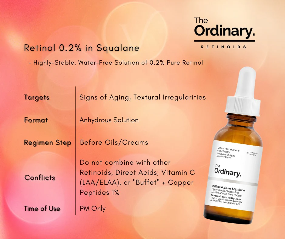 The Ordinary Retinol 0.2% in Squalane | Retinol puro 30ml
