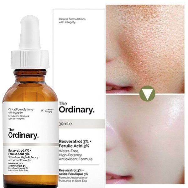 Resveratrol 3% + FerThe Ordinary Resveratrol 3% + Ferulic Acid 3% | Sérum antioxidante Natural 30ml