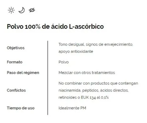 The Ordinary 100% L-Ascorbic Acid Powder | Vitamina C en polvo 20gr