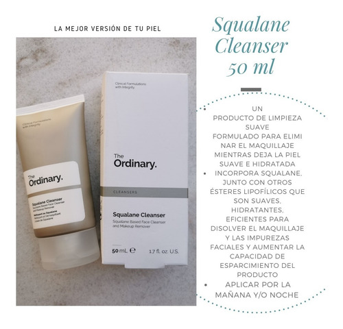 The Ordinary Squalane Cleanser | Limpiadora 50ml