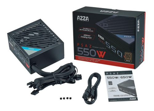 Fuente Poder Certificada AZZA 550W Bronce 80 plus ATX