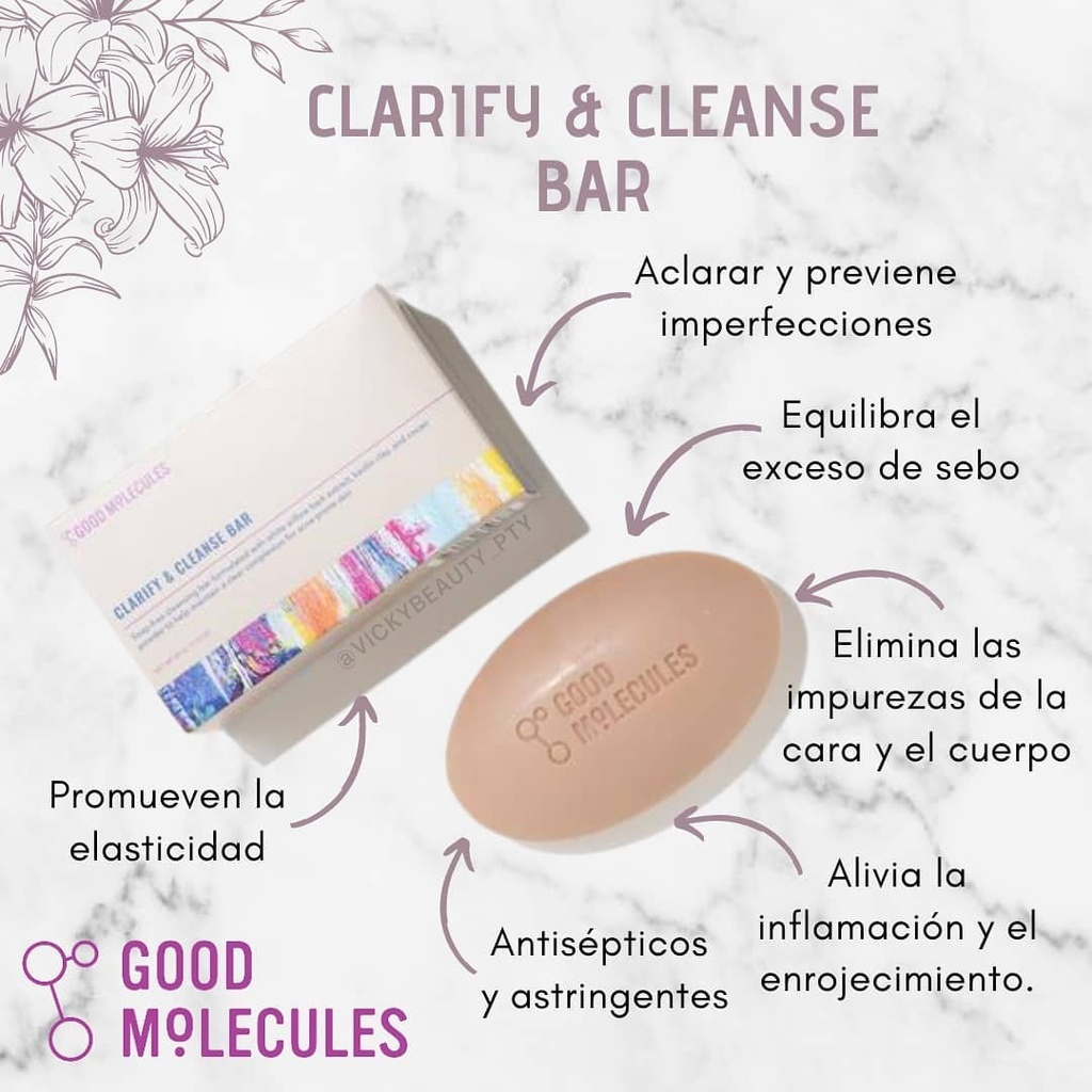 Good Molecules Clarify & Cleanse Bar l Jabon Facial 89gr