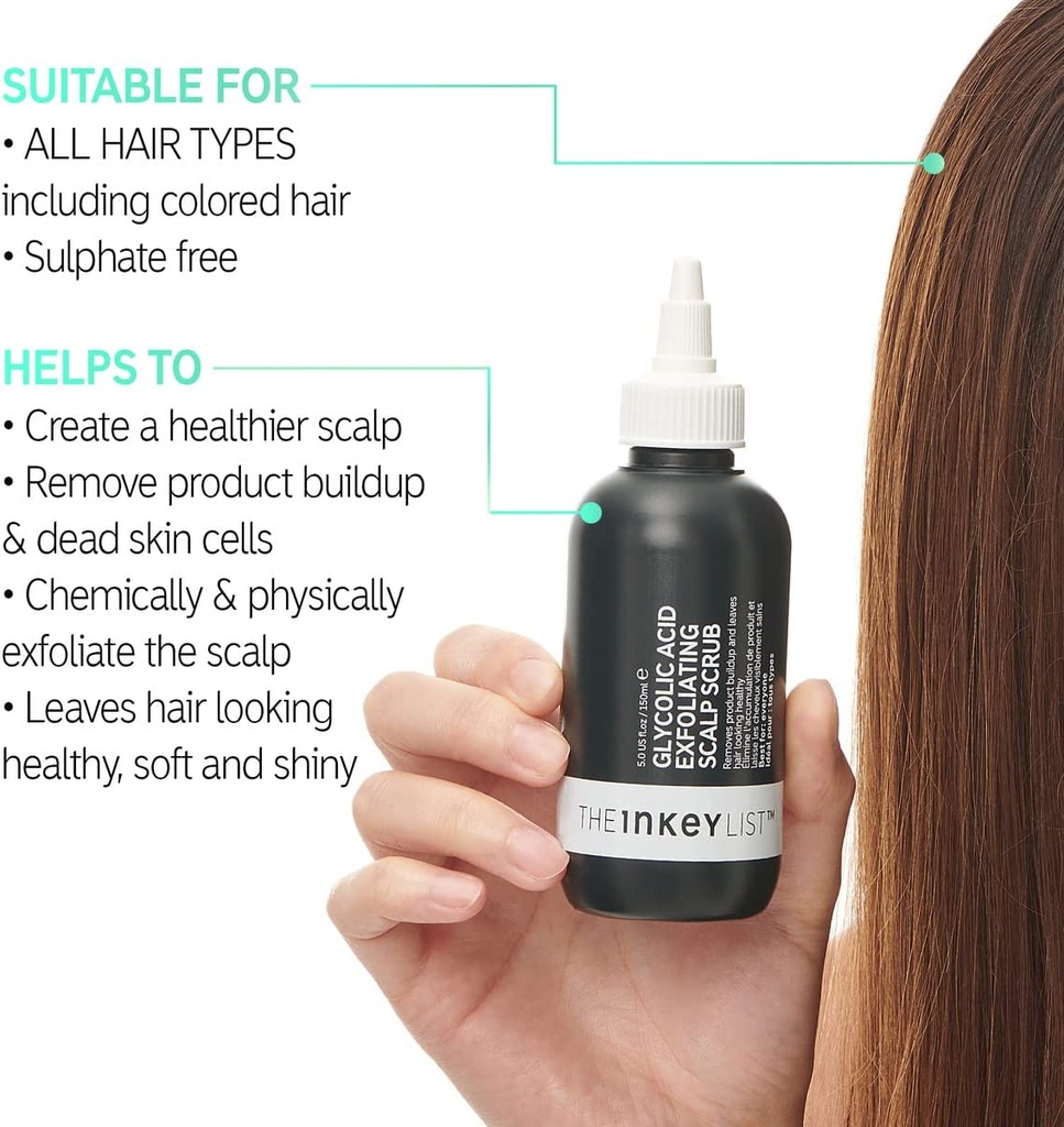 The Inkey List Glycolic Acid Exfoliating Scalp Scrub 150ML
