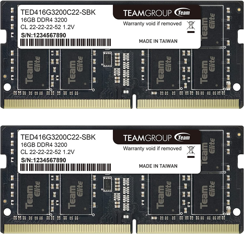 Team Group Elite DDR4 32GB 2x16GB 3200Mhz Laptop SODIMM