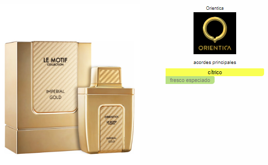 Al Haramain Orientica Le Motif Imperial Gold Caballero EDP 85ml