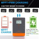 Controlador Solar MPPT PowMr 40A 12V 24V Dual USB
