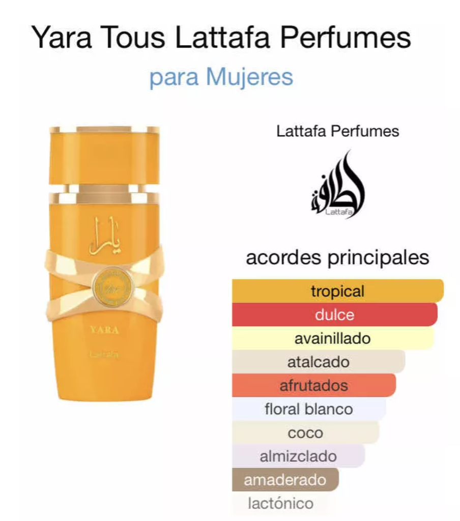 Lattafa Yara Tous Naranja Dama EDP 100ml