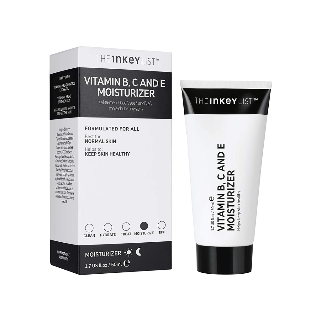 The Inkey List Vitamin B, C, E Moisturizer | Crema Hidratante 50ml