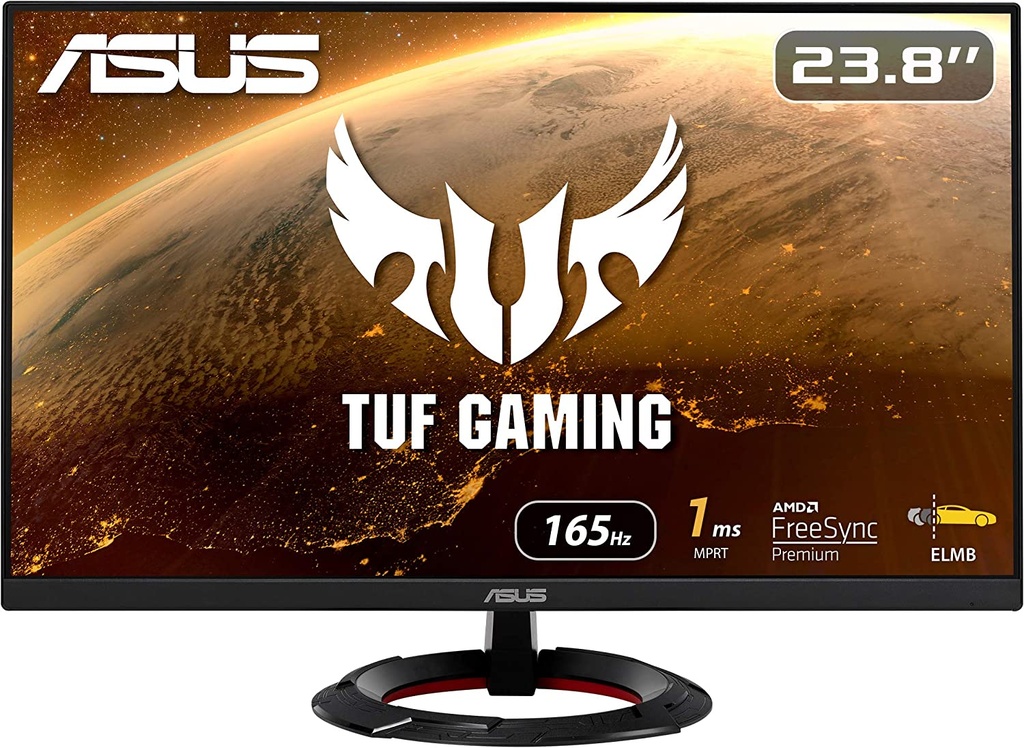 ASUS TUF Gaming Monitor IPS 1080P 23.8 pulgadas 165Hz 1ms FreeSync VG249Q1R