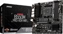 Tarjeta Madre MSI B550M PRO-VDH WIFI AM4 AMD Ryzen