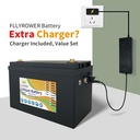 Bateria Litio FLYPOWER Lifepo4 12V 100Ah BMS y Cargador Incluido