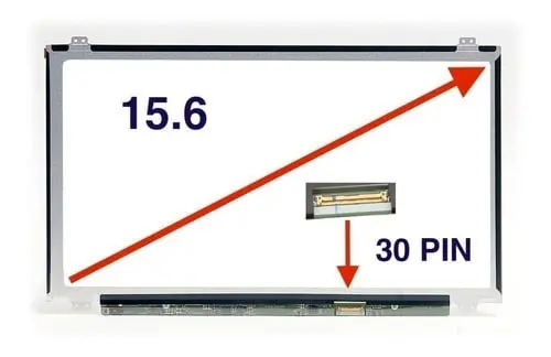 Repuesto Pantalla Laptop 15.6 Con Borde 30 Pines 