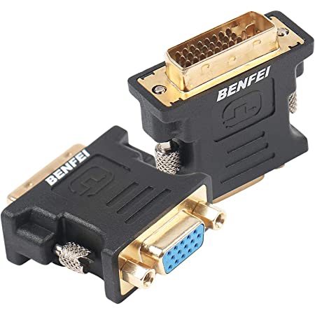 Adaptador Convertidor DVI macho 24+5 pines a VGA Hembra
