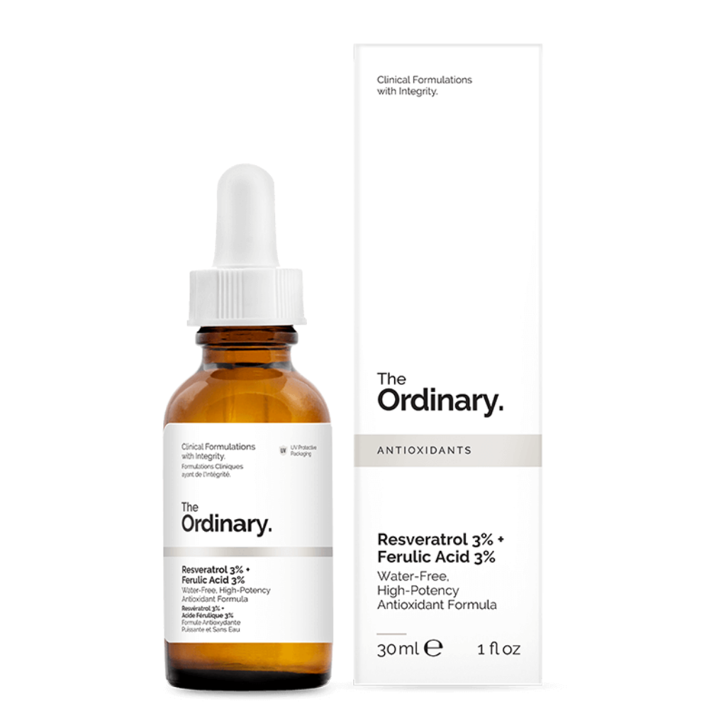 The Ordinary Resveratrol 3% + Ferulic Acid 3% | Sérum antioxidante Natural 30ml