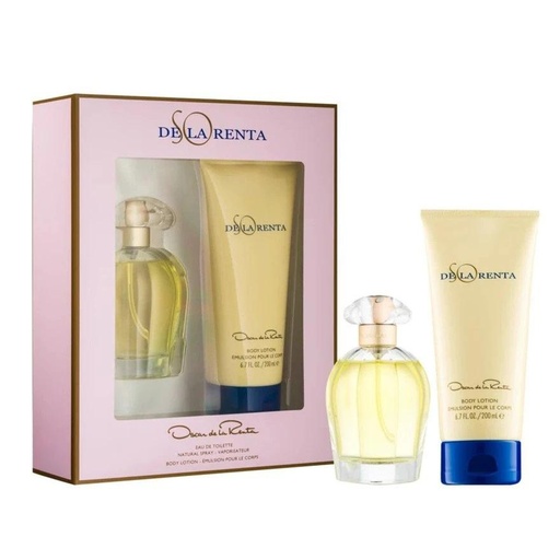 [OscarDelaRentaSOSETBodylotion] Set Regalo Dama SO De La Renta Perfume y Locion