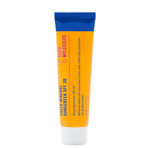 [GoodMoleculesProtectorSolarSunScreen50ml] GOOD MOLECULES  Sheer Mineral Sunscreen SPF 30 Protector Solar 50ml