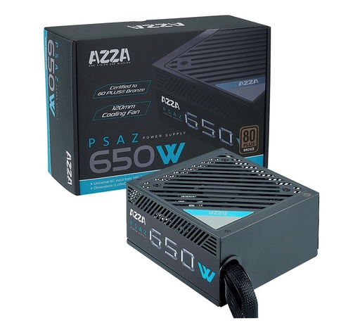 [AZZA_650W_Bronze] Fuente Poder Certificada AZZA 650W Bronce 80 plus ATX