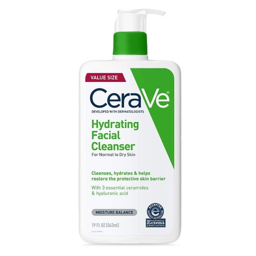 [CERAVEHC19] CeraVe Hydrating Facial Cleanser | Limpiadora Facial Hidratante 19 oz 562 ML