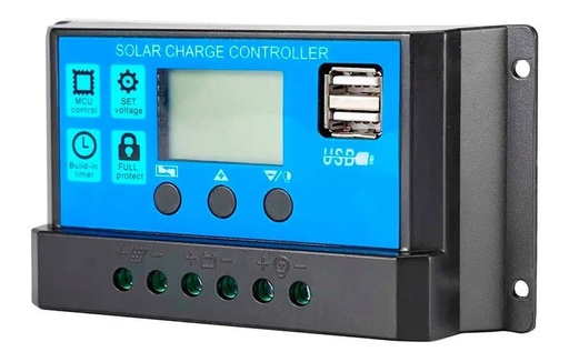 [ControladorSolar_PWM_60A_Generico] Controlador Solar PWM 60A 12V 24V
