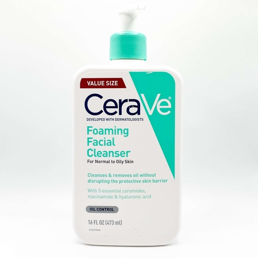 [CeraVeLimF473] CeraVe Limpiador Espumoso piel normal a grasa 473ml