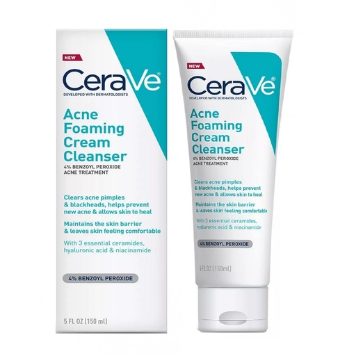 [CeraveLimAcne150] CeraVe Limpiador Crema Espumoso contra Acne 150ml